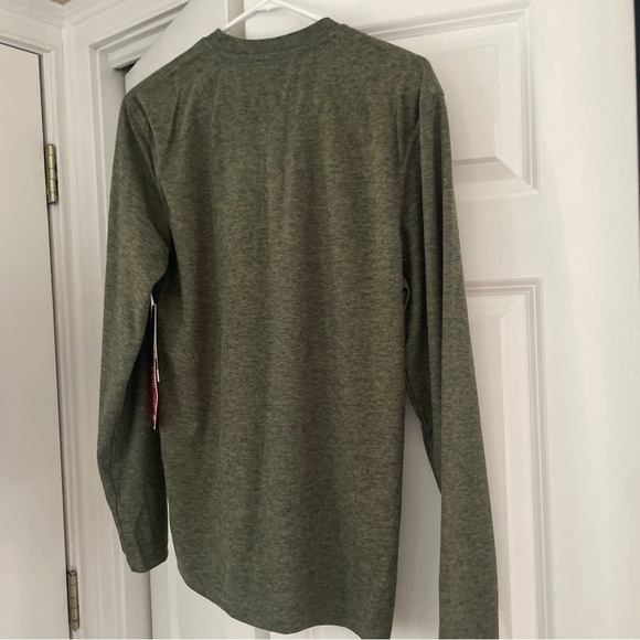 CANADA 🇨🇦 WEATHER GEAR Olive 🫒 Green Long Sleeve Henley Shirt Super Soft!!! - Picture 5 of 6